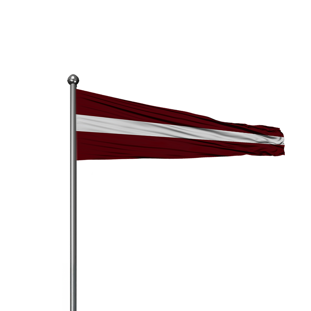 Latvijas karoga vimpelis 50 x 100 cm