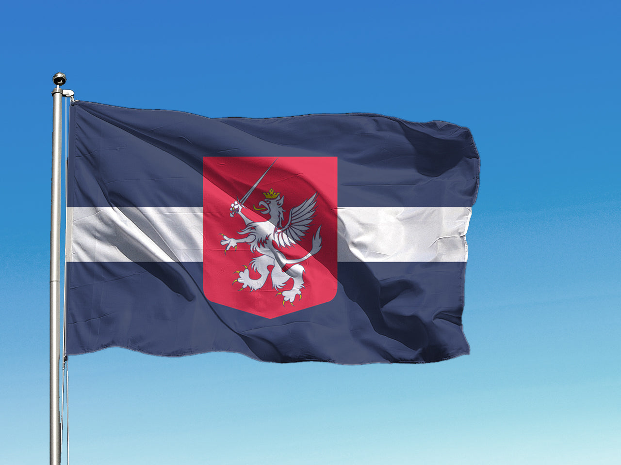 Latgales karogs ar ģerboni