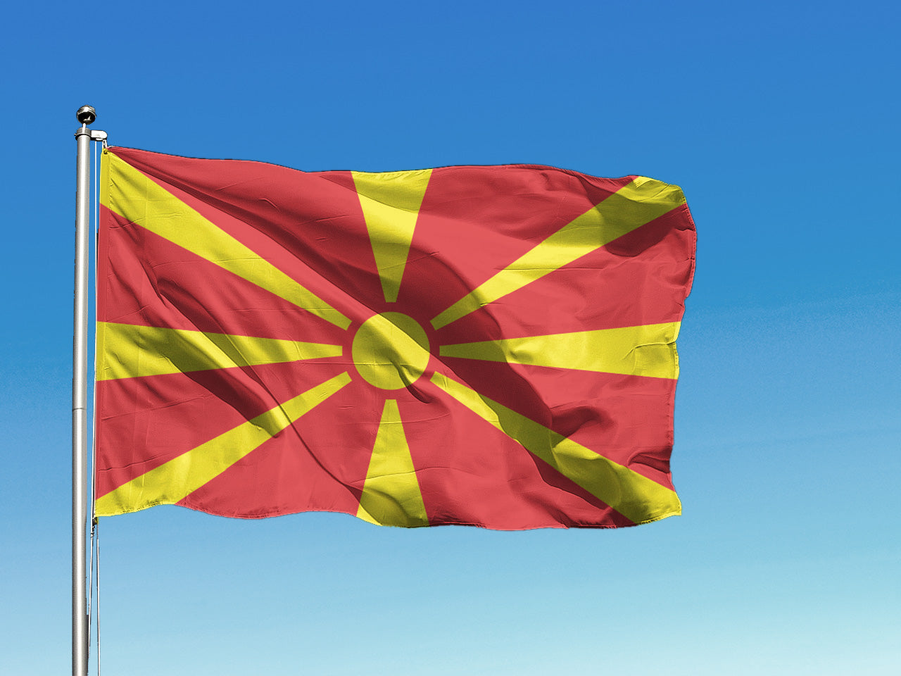 Ziemeļmaķedonijas karogs