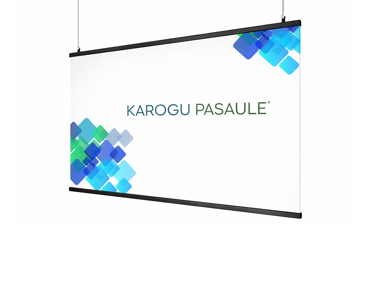 Plakātu sliedes Standard 200 cm – melnas