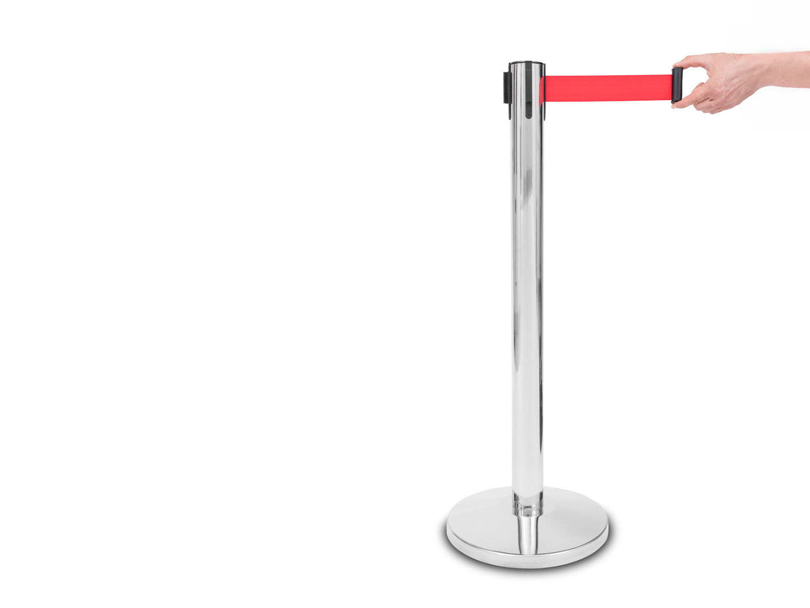 Barjeras stabs “PREMIUM” – Chrome, Sarkanā lente