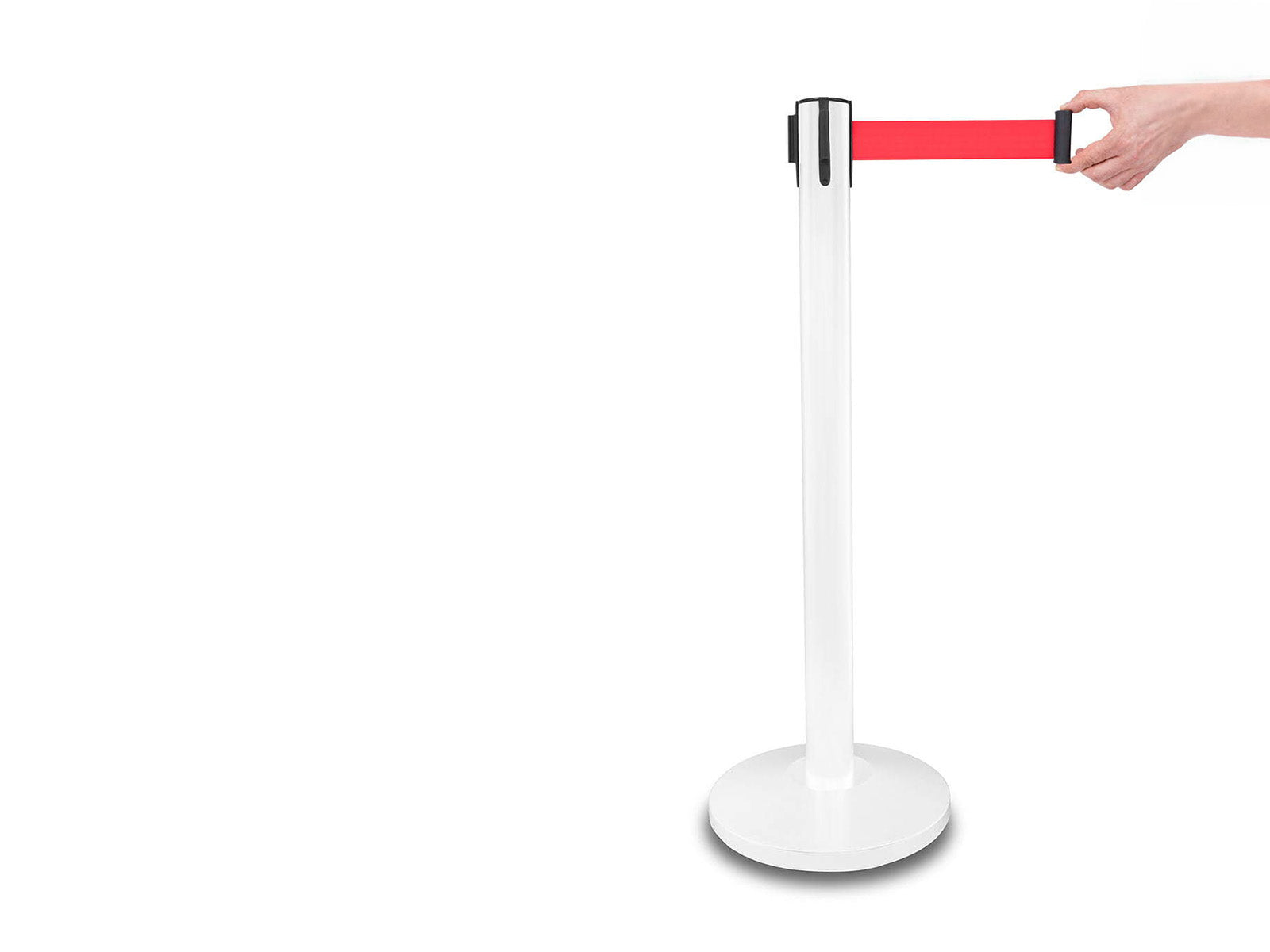 Barjeras stabs “PREMIUM” – Balts, Sarkanā lente