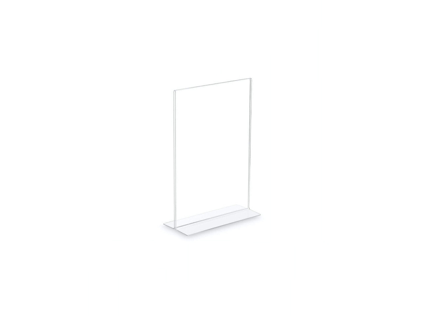 Crystal display stand A7 – divpusējs galda informācijas statīvs