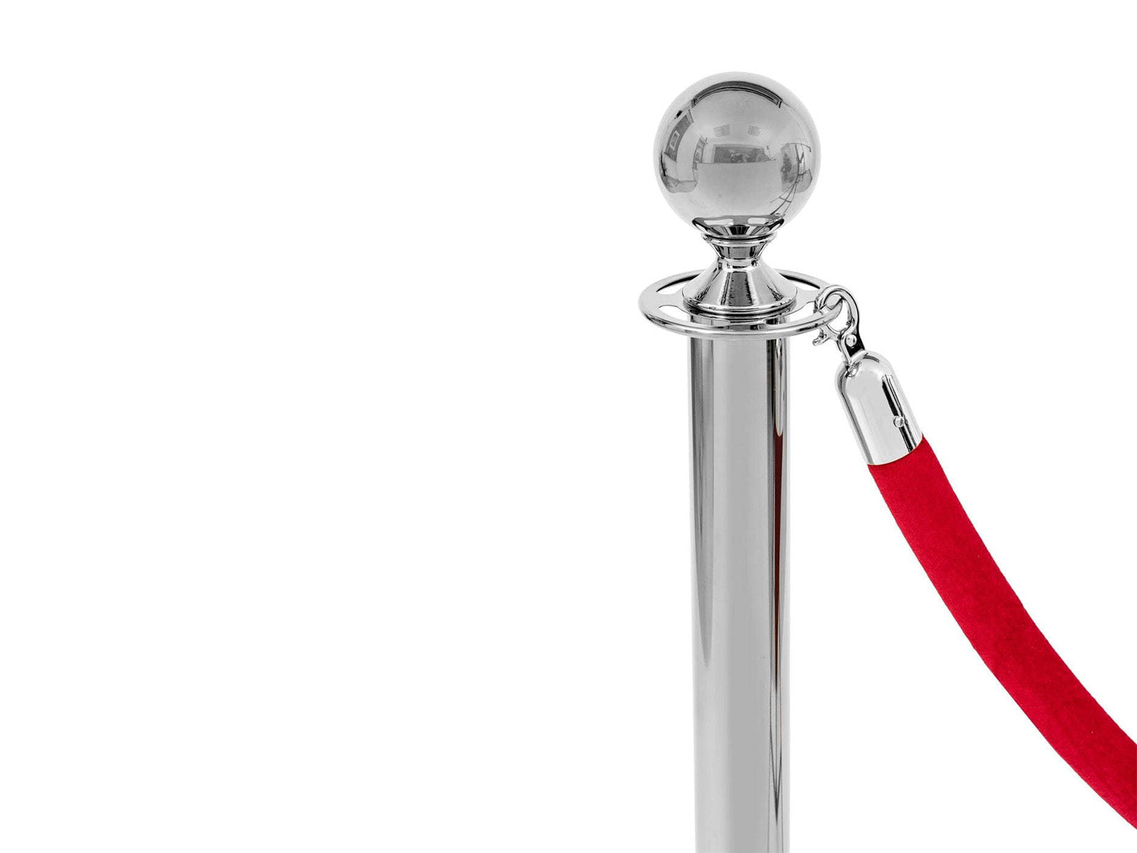 Bordo velūra barjeru staba virve – Chrome Lock