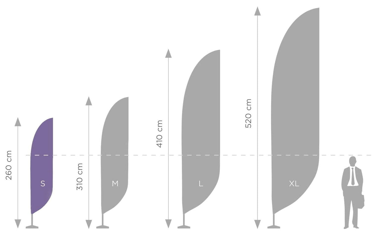 Standarta karoga masts "S" – 290 cm