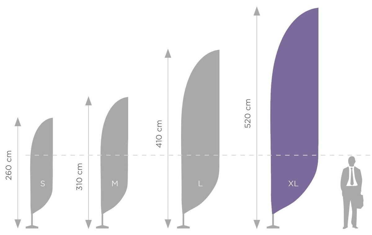 Standarta karoga masts XL – 550 cm