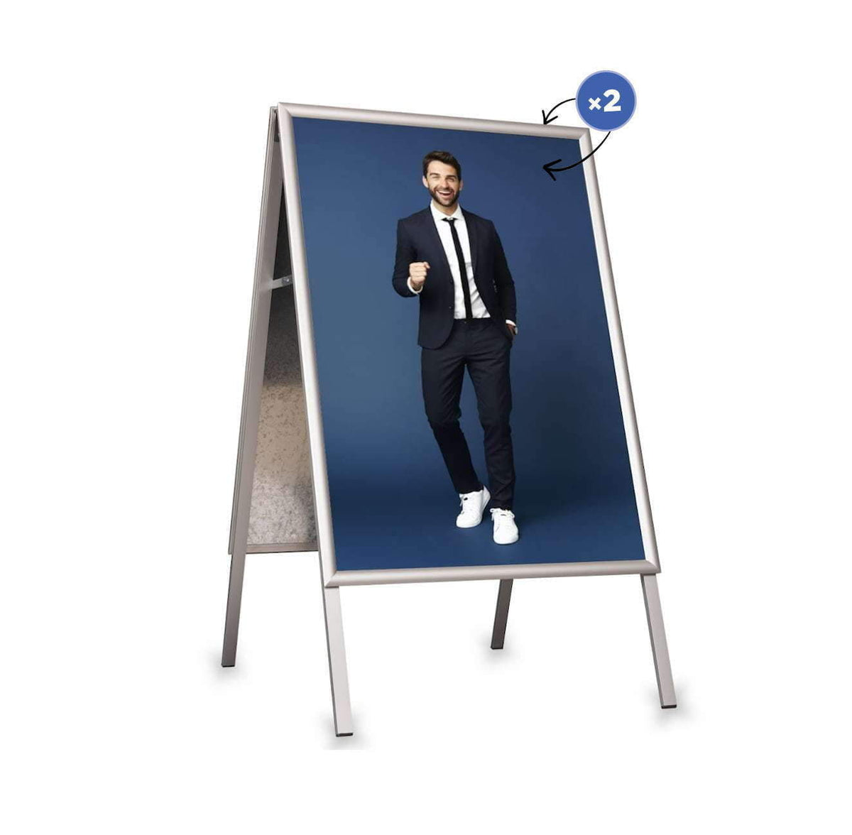 Aurora A-board sign SILVER – A1