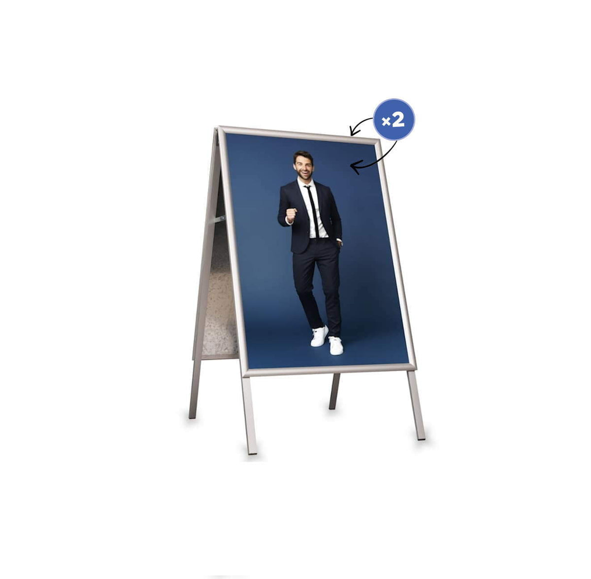 Aurora A-board sign SILVER – A2