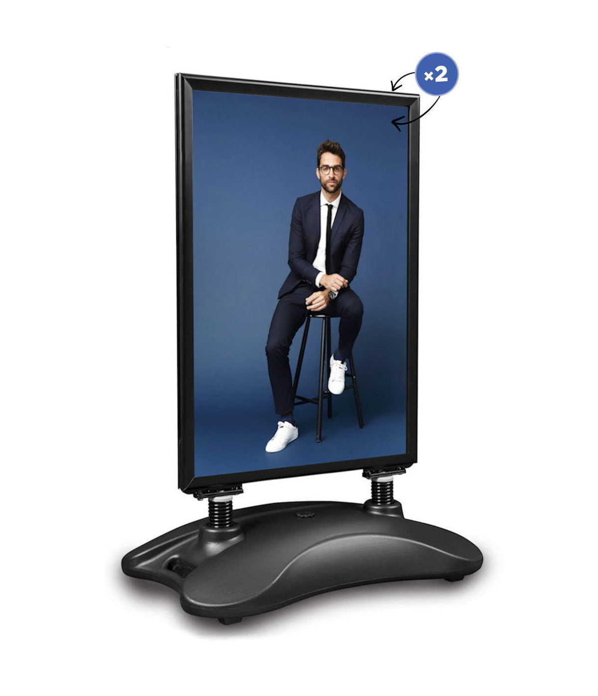 Hampton pavement sign black – B2