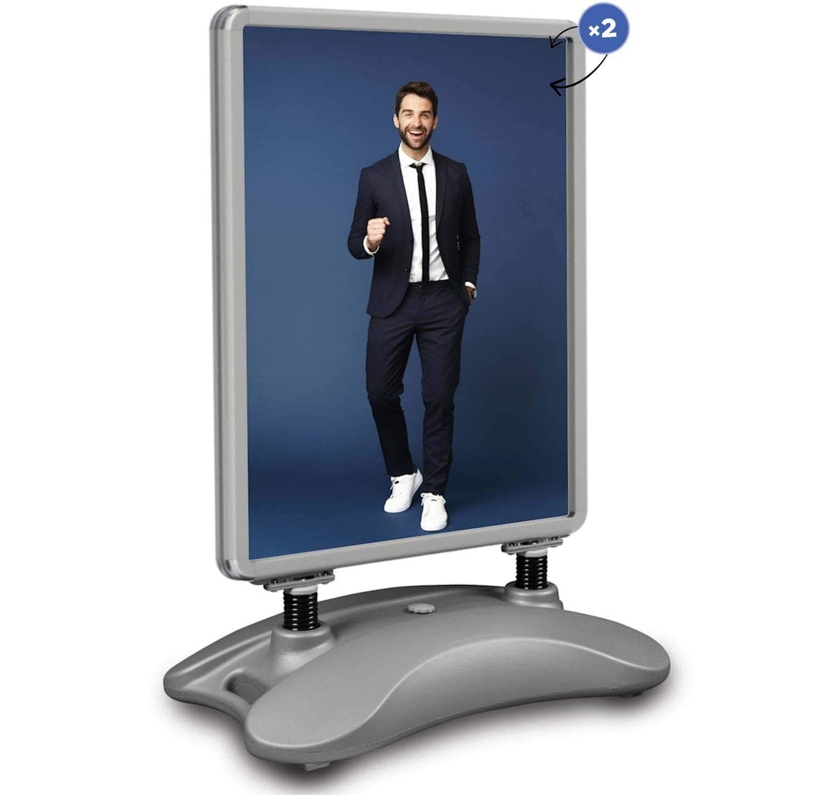 Hampton pavement sign silver – B1