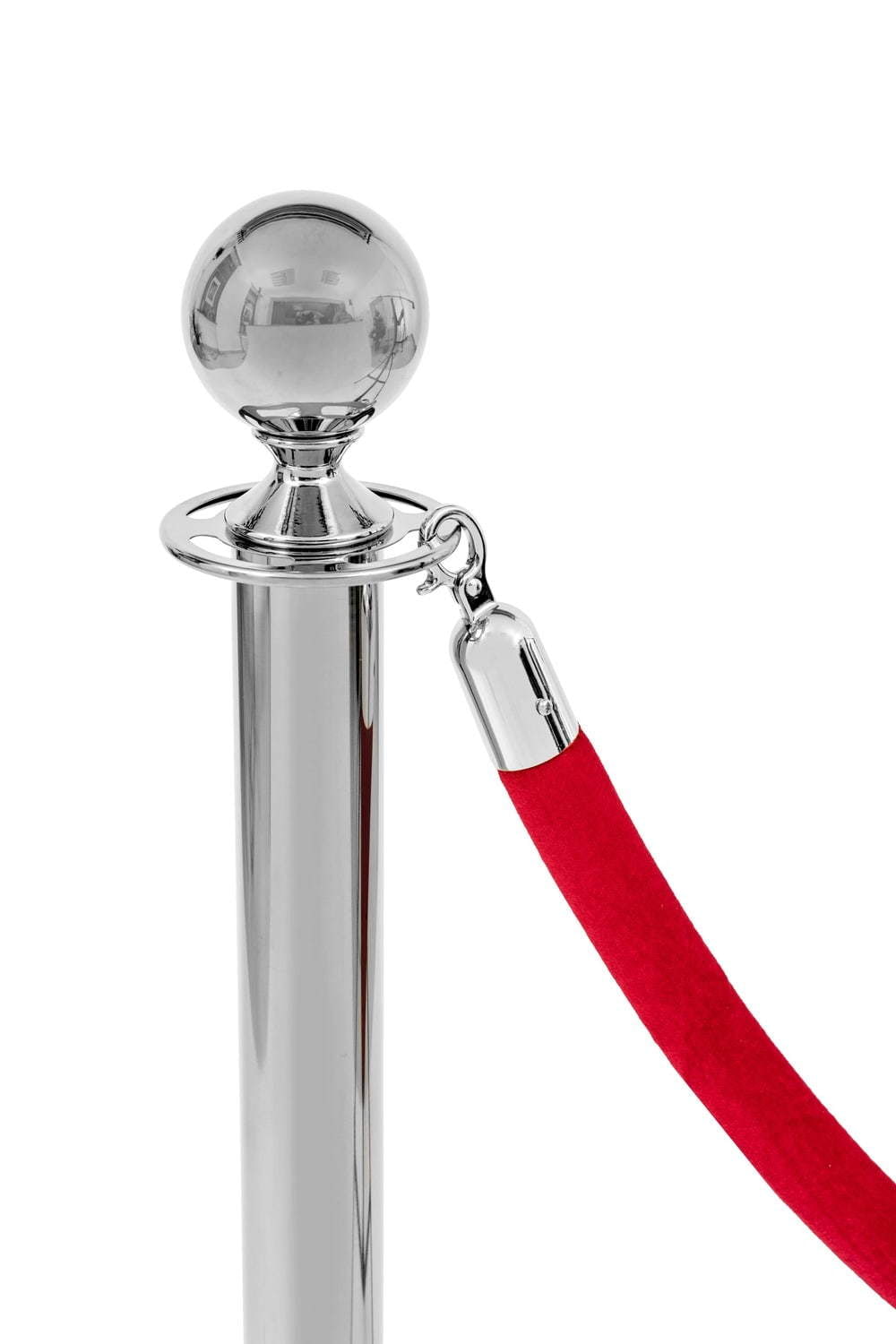 Burgundy Velor Rope – Chrome Lock