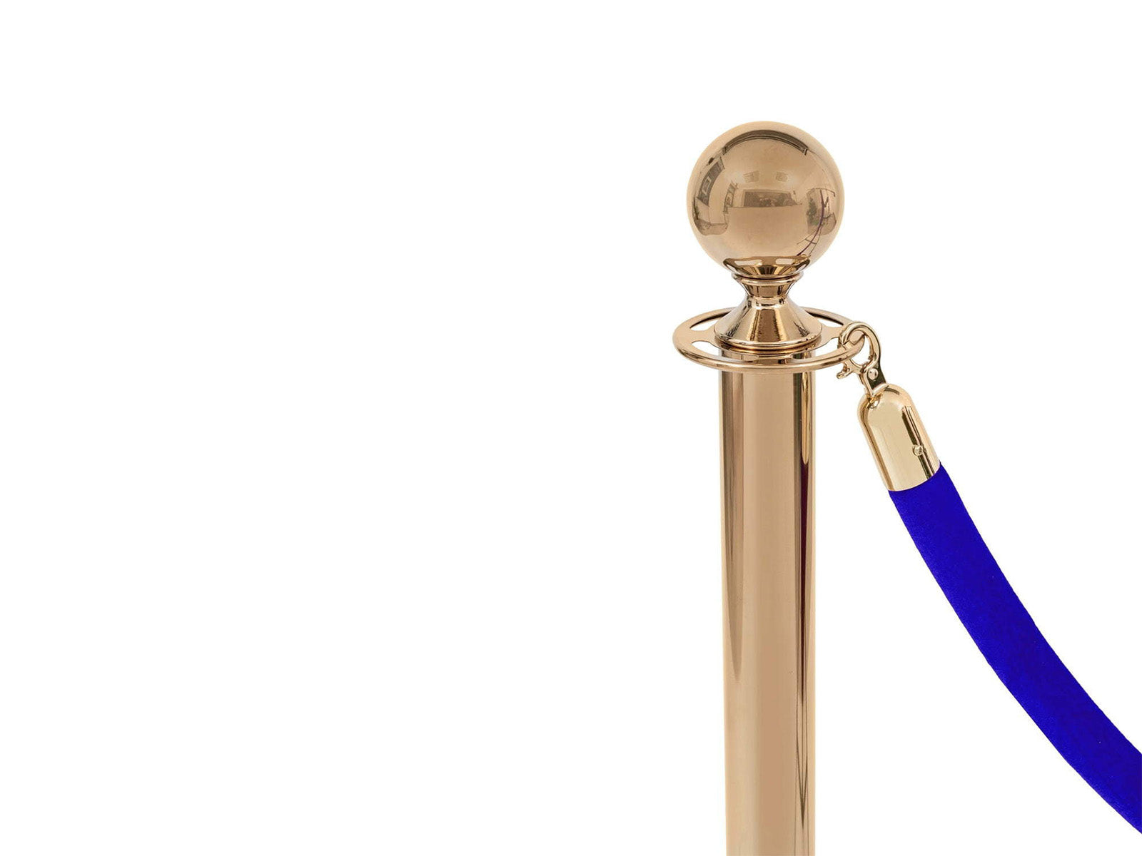 Zila velūra barjeru staba virve – Golden Lock
