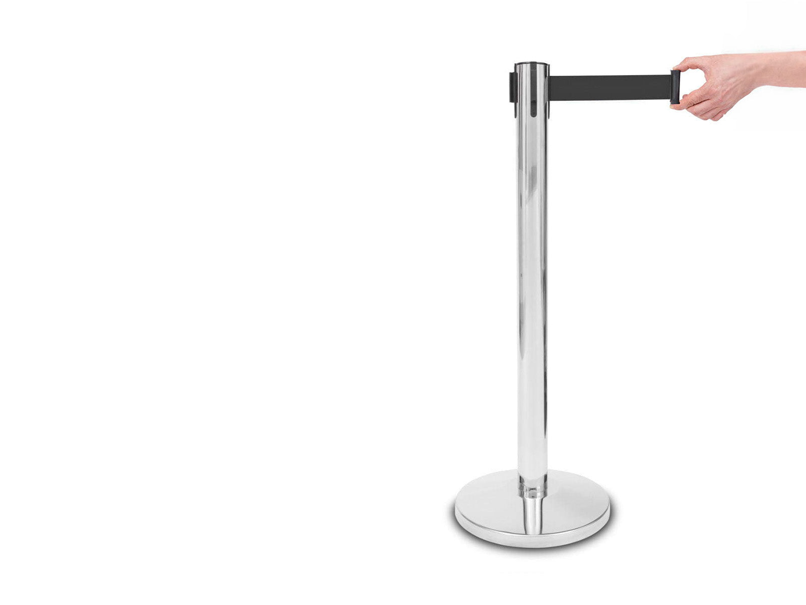 Barjeras stabs “PREMIUM” – Chrome, Melnā lente