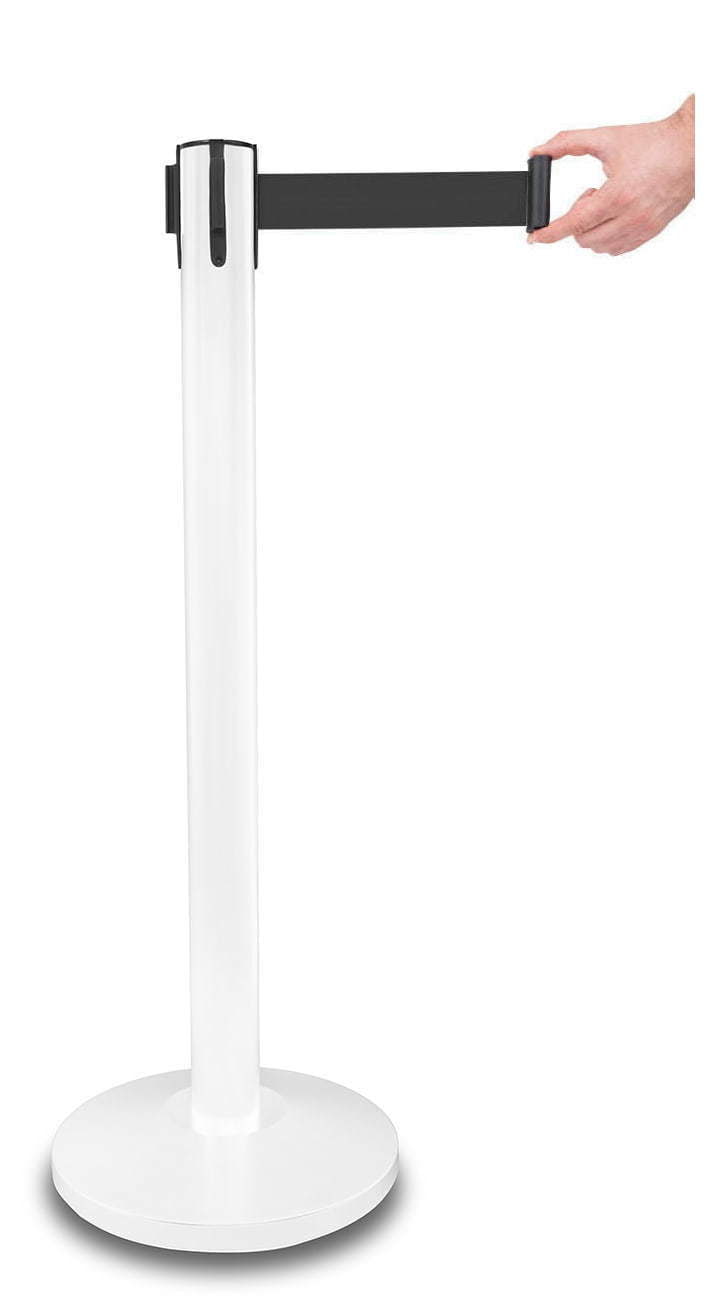 Barrier post “PREMIUM” – White, Black Belt