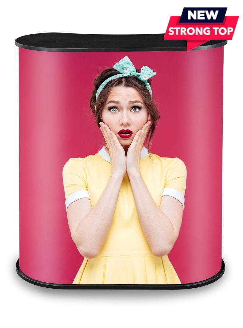 Promo 2 Plus Counter – ar plauktu un izturīgu koka virsmu