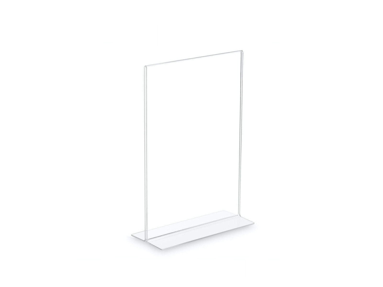 Crystal display stand A6 – divpusējs galda informācijas statīvs