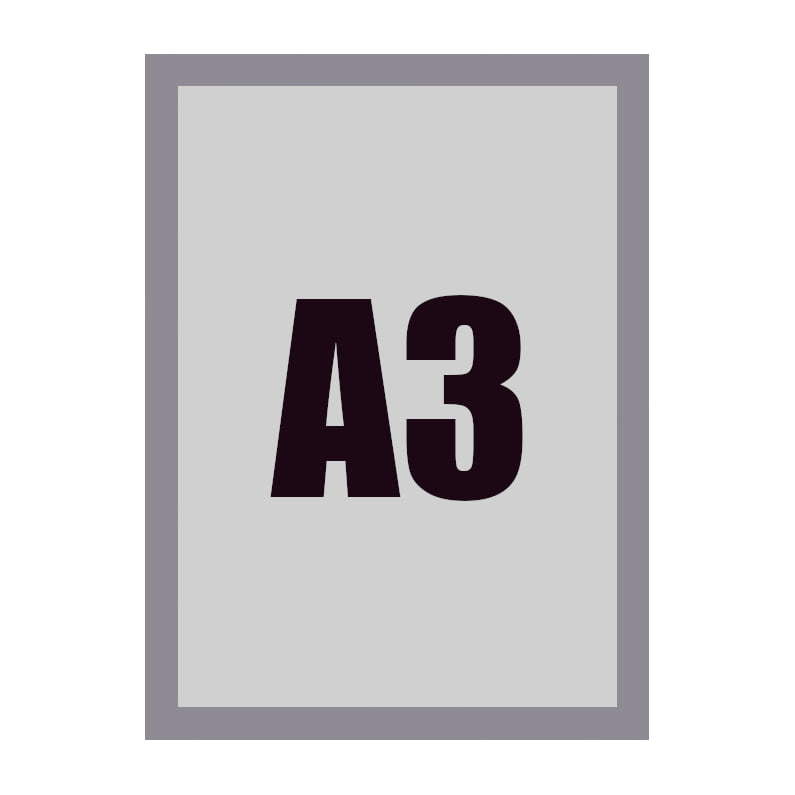 Magnetic frame A3 – Sudrabs