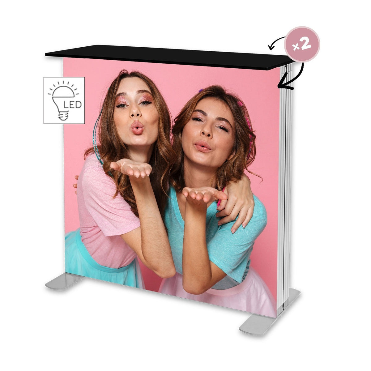 LUMIX™ Counter – divpusējs LED counter ar alumīnija rāmi