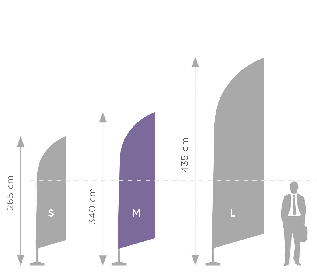 Tube pludmales karoga masts M-340 cm auklas somā