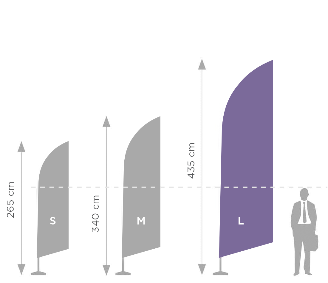 Tube pludmales karoga masts L-435 cm zip somā